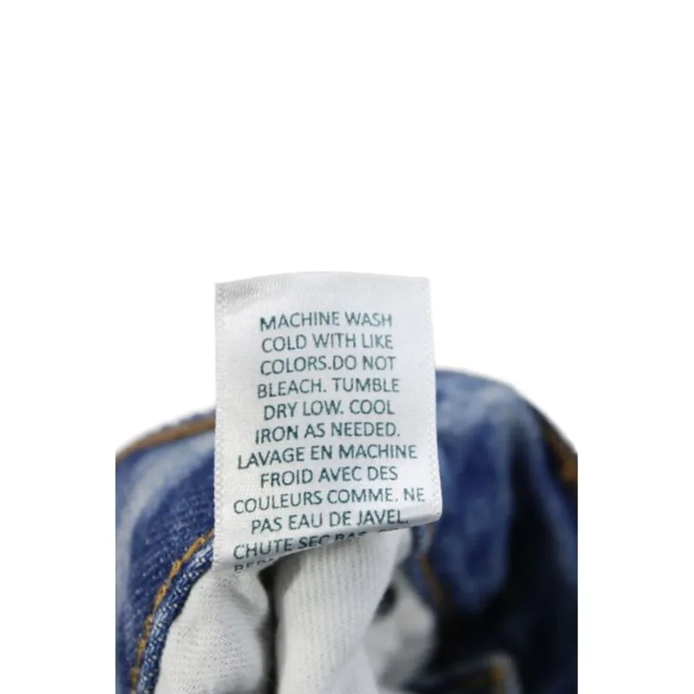 EB Denim Womens Boyfriend Jeans Blue Mid Rise Cotton Blend Size 26